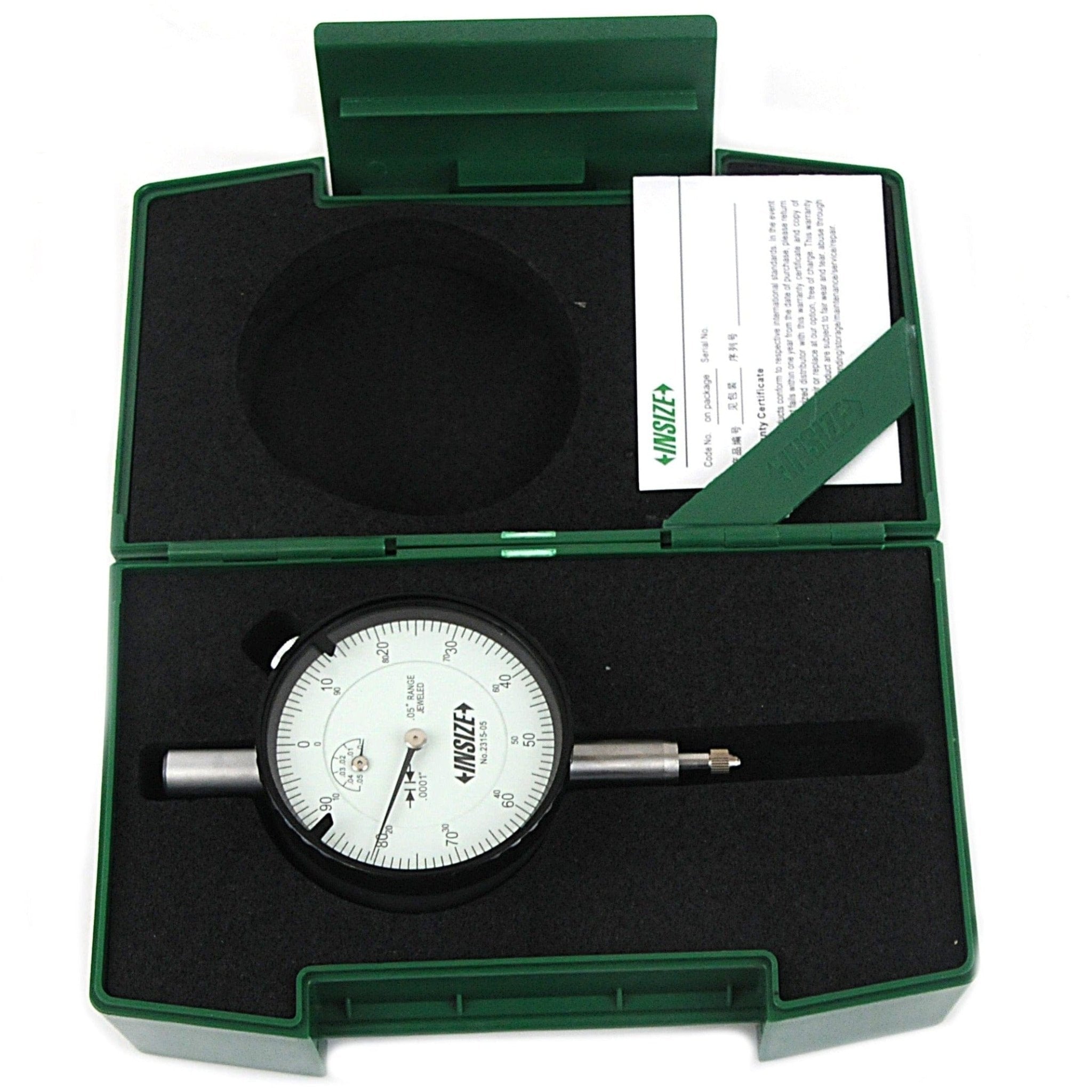 Insize Precision Dial Indicator 0.05" Range Series 2315-05 - Twin Eagle Imports