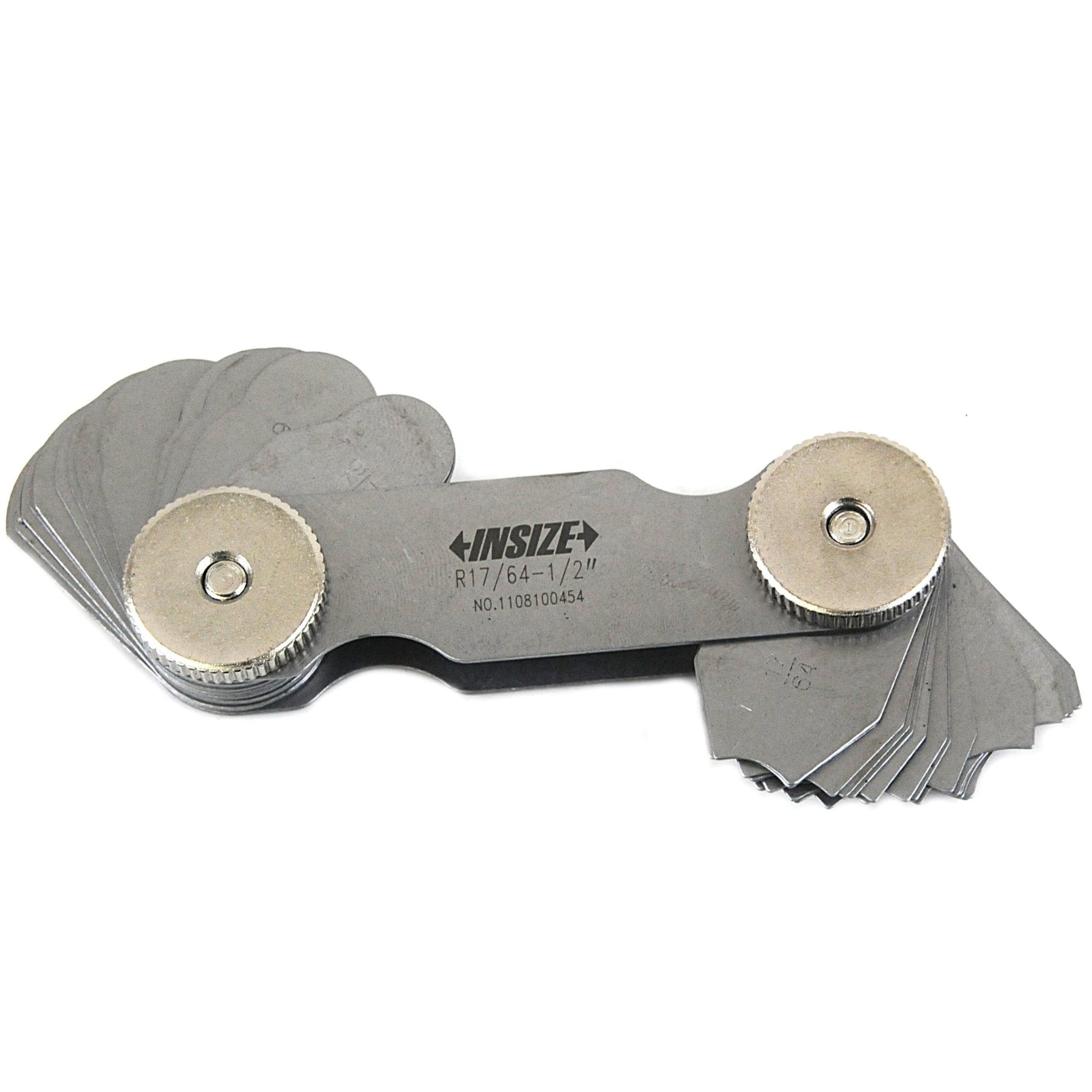 Insize Radius Gauge Set 17/64"-1/2" Range Series 4801-16E - Twin Eagle Imports