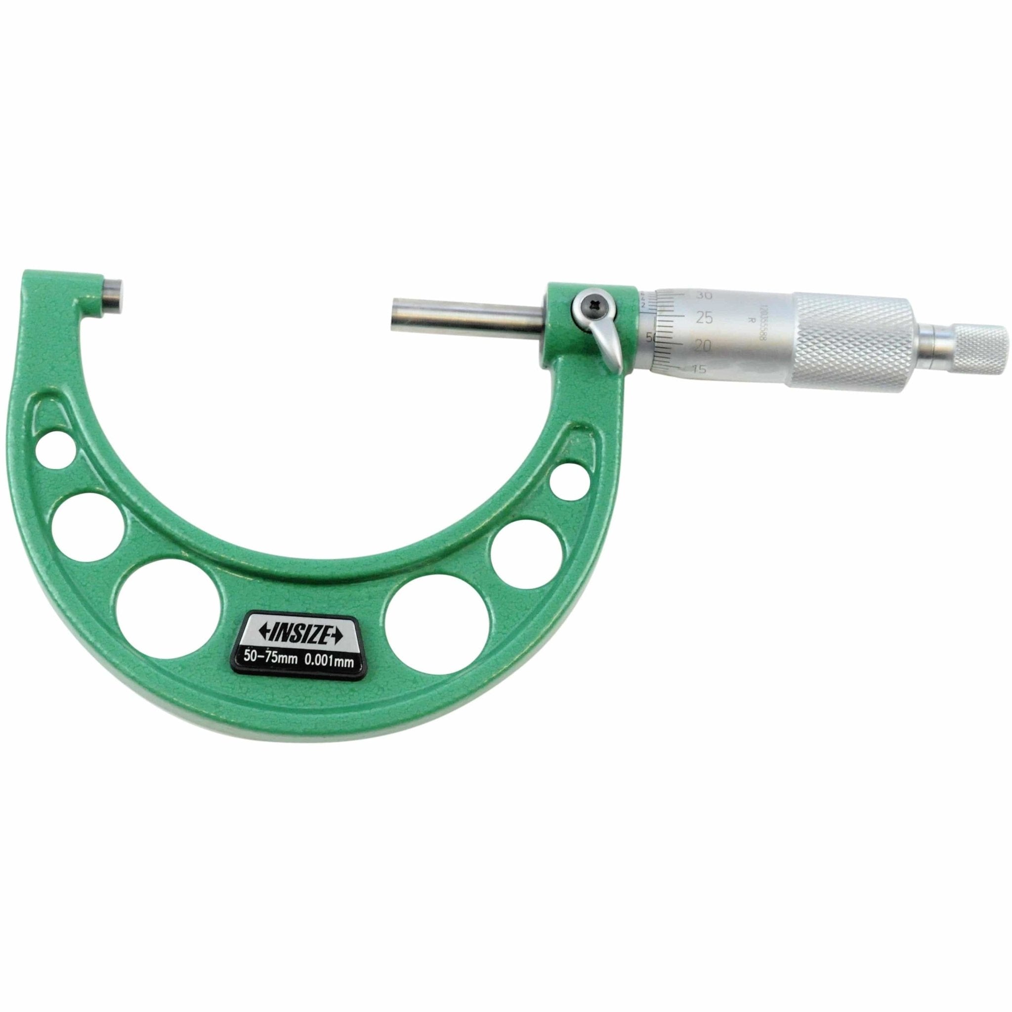 Insize Ratchet Stop Type Outside Micrometer 50-75mm Range Series 3210-75A - Twin Eagle Imports