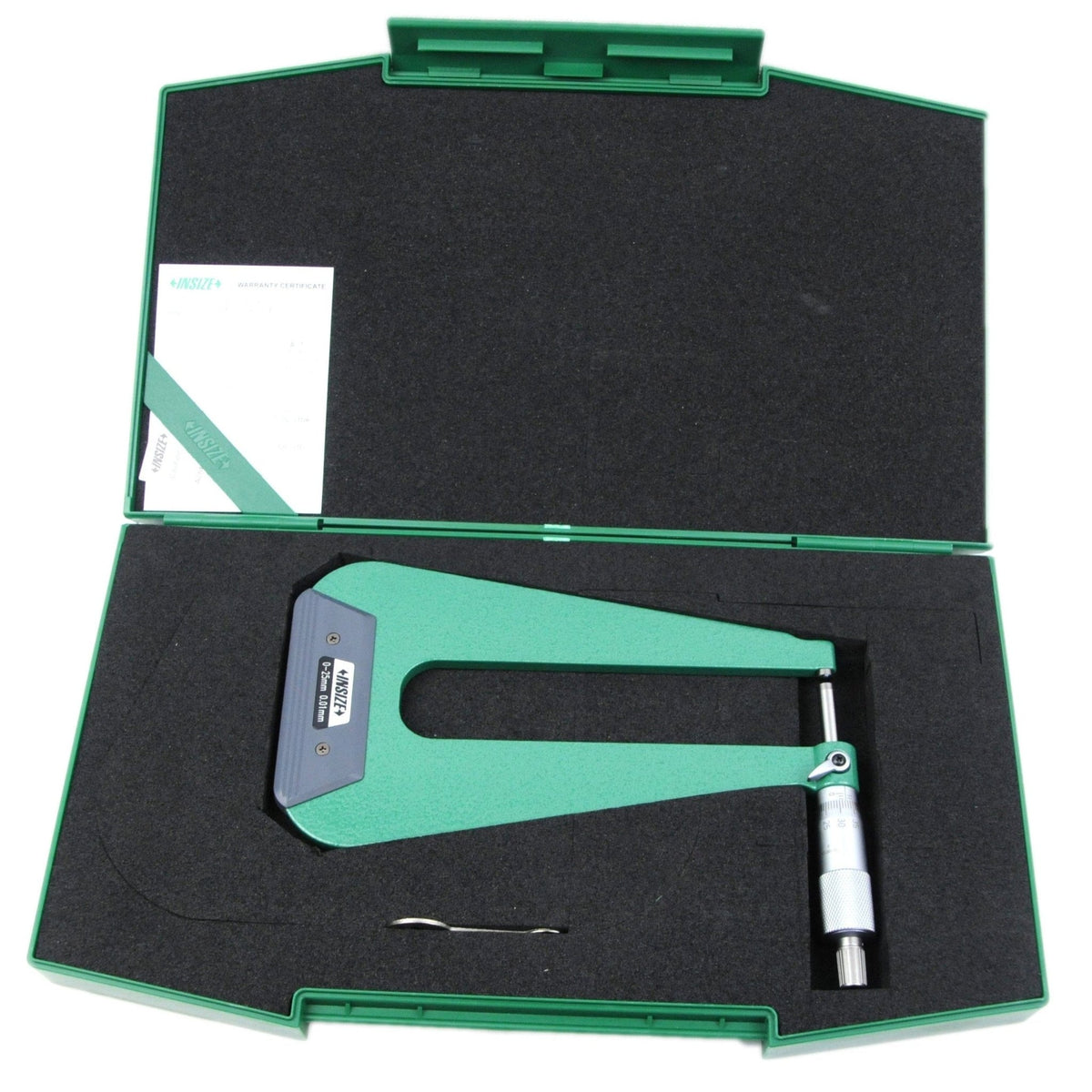 Insize Sheet Metal Micrometer 0-25mm Range Series 3239-253F - Twin Eagle Imports