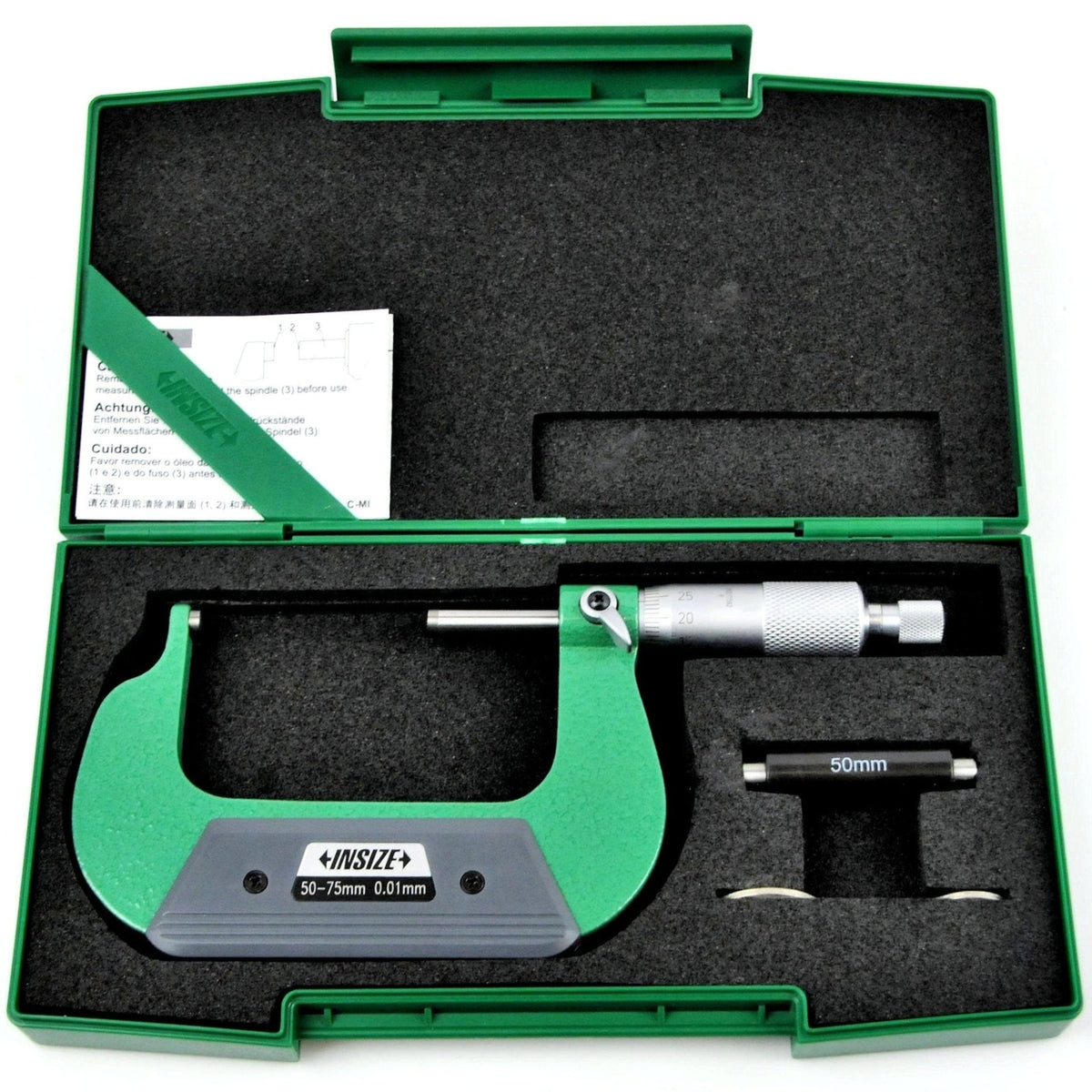 Insize Spherical Anvil Tube Micrometer 50-75mm Type B Series 3260-75SA - Twin Eagle Imports
