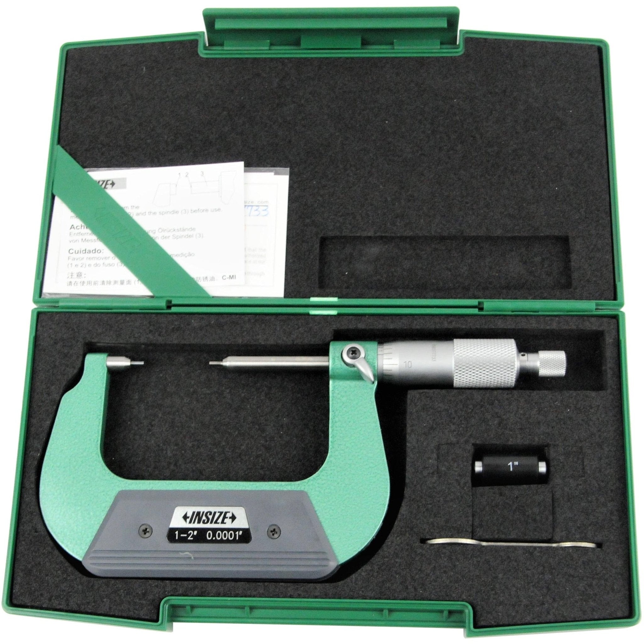 Insize Spline Micrometer 1-2" Range Series 3233-2 - Twin Eagle Imports