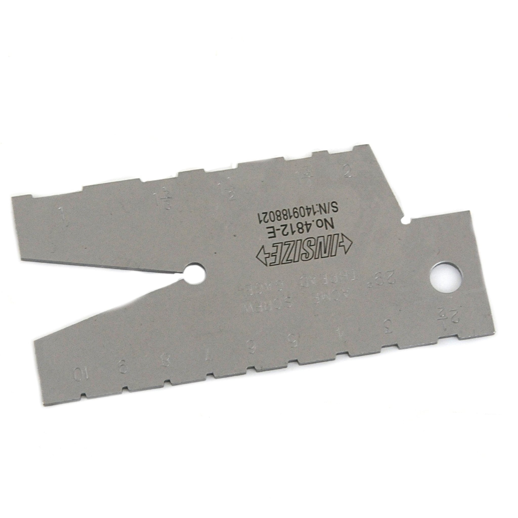 Insize Thread Angle Gauge 1-10TPI Range Series 4812-E - Twin Eagle Imports