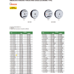 Insize Thread GO Ring Gauge 5/16"-18 UNC Series 4121-5D1 - Twin Eagle Imports