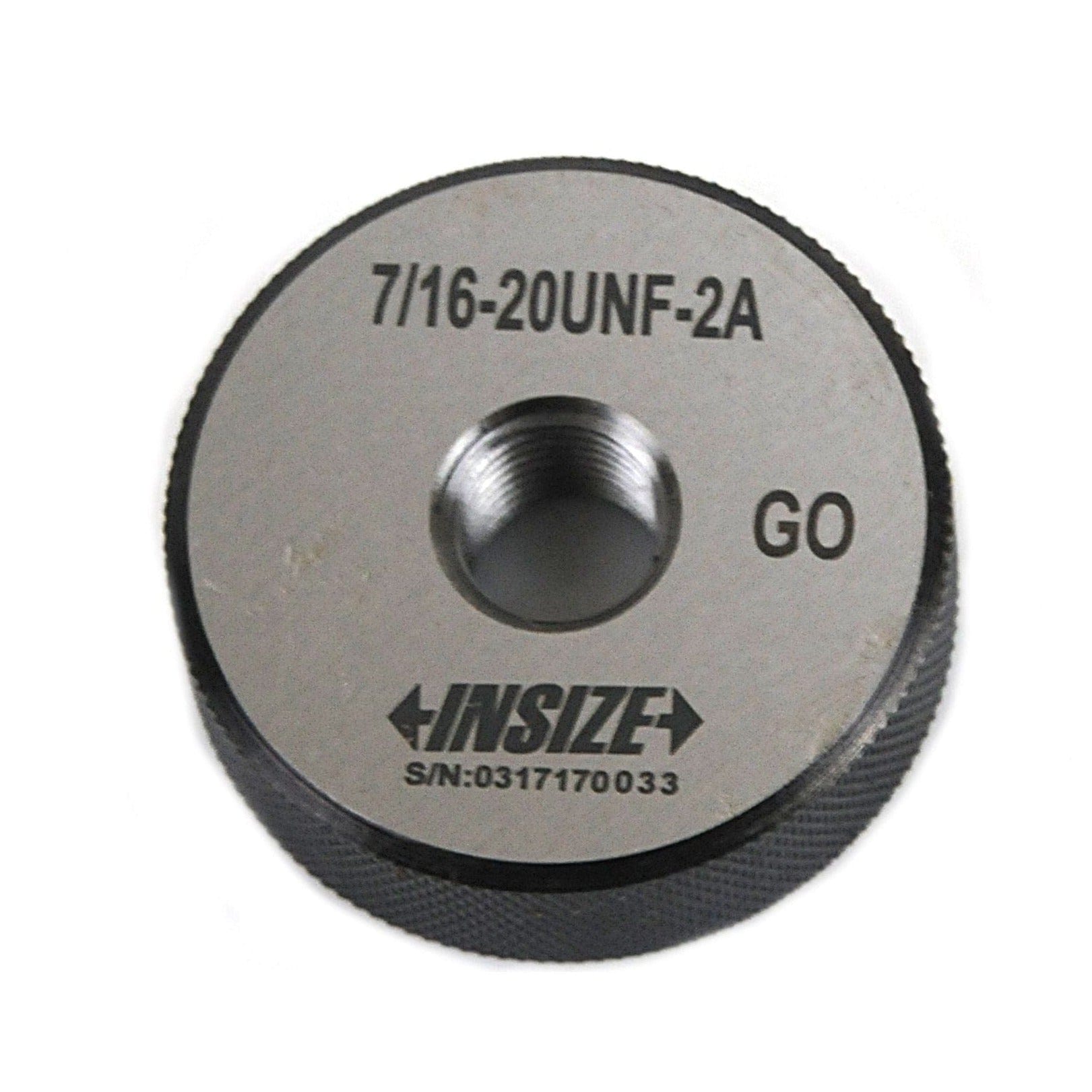 Insize Thread GO Ring Gauge 7/16"-20 UNF Series 4121-7D2 - Twin Eagle Imports