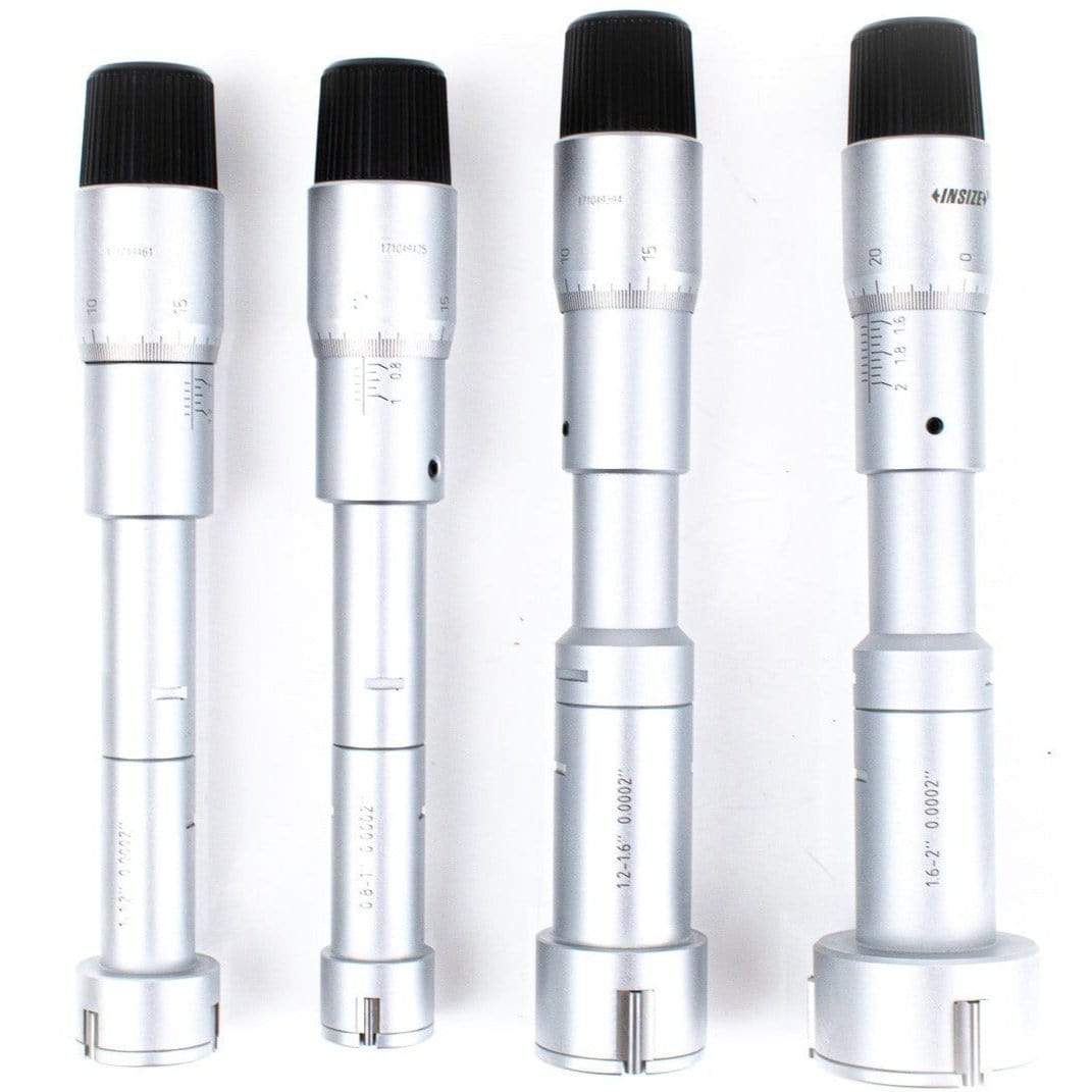 Insize Three Point Internal Micrometer Set 0.8-2" Range Series 3227-E24 - Twin Eagle Imports