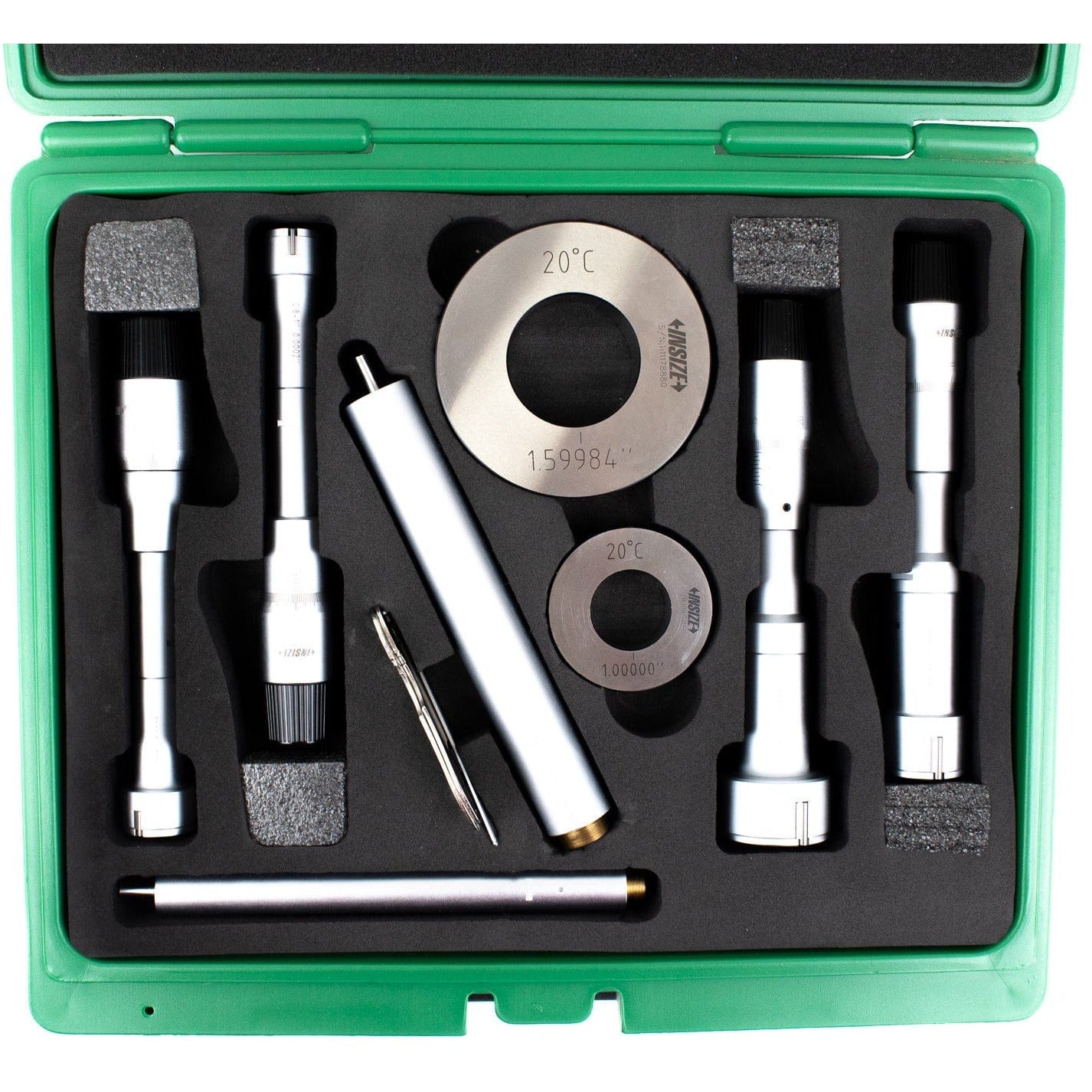 Insize Three Point Internal Micrometer Set 0.8-2" Range Series 3227-E24 - Twin Eagle Imports