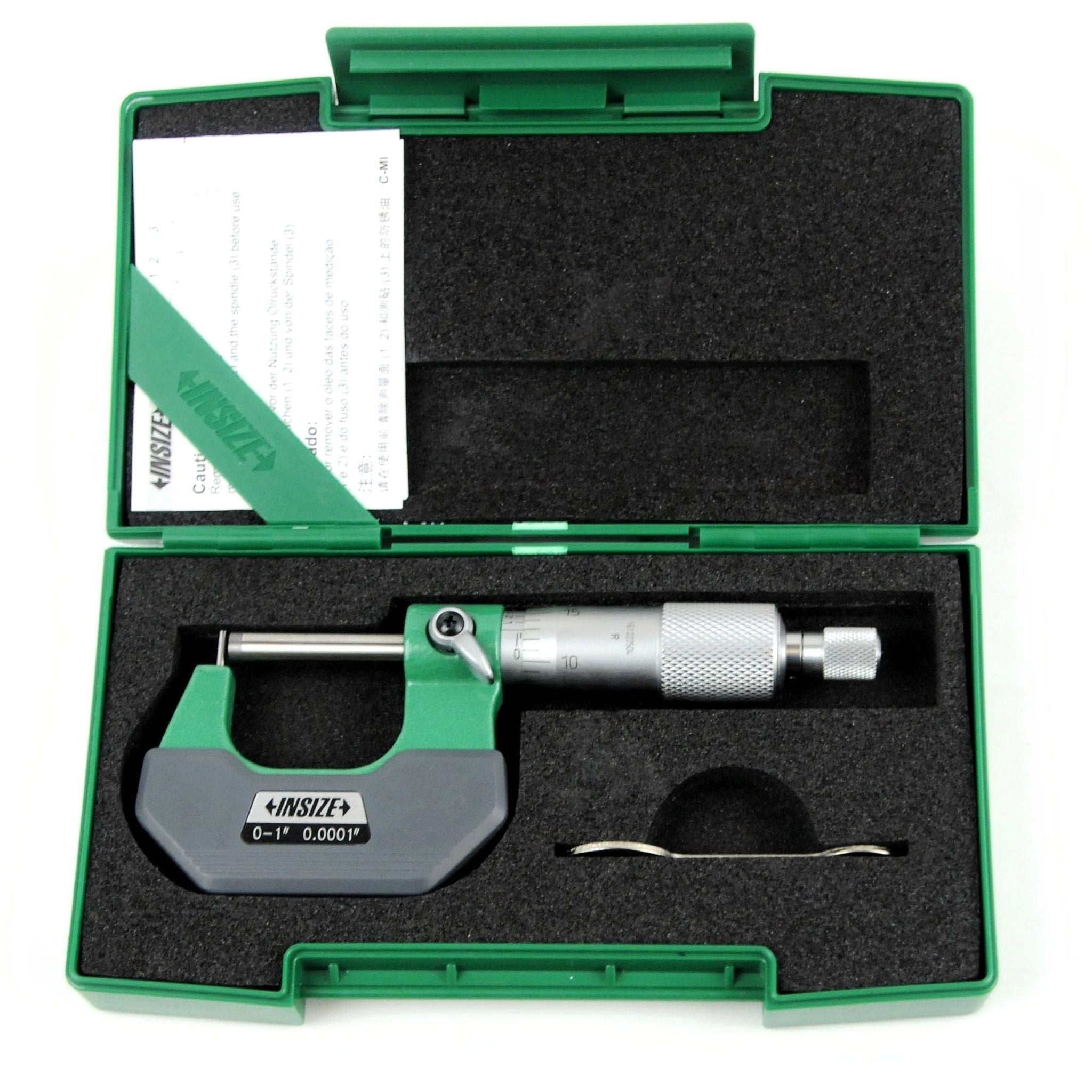 Insize Type A Cylindrical Anvil Micrometer 0-1" Range Series 3261-1 - Twin Eagle Imports