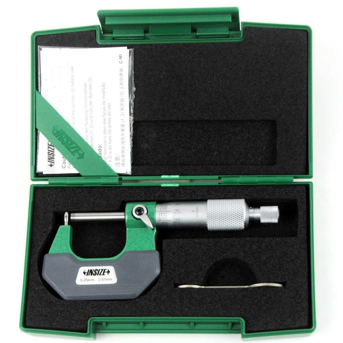 Insize Type B Cylindrical Anvil Tube Micrometer 0-25mm Range Series 3261-25BA - Twin Eagle Imports