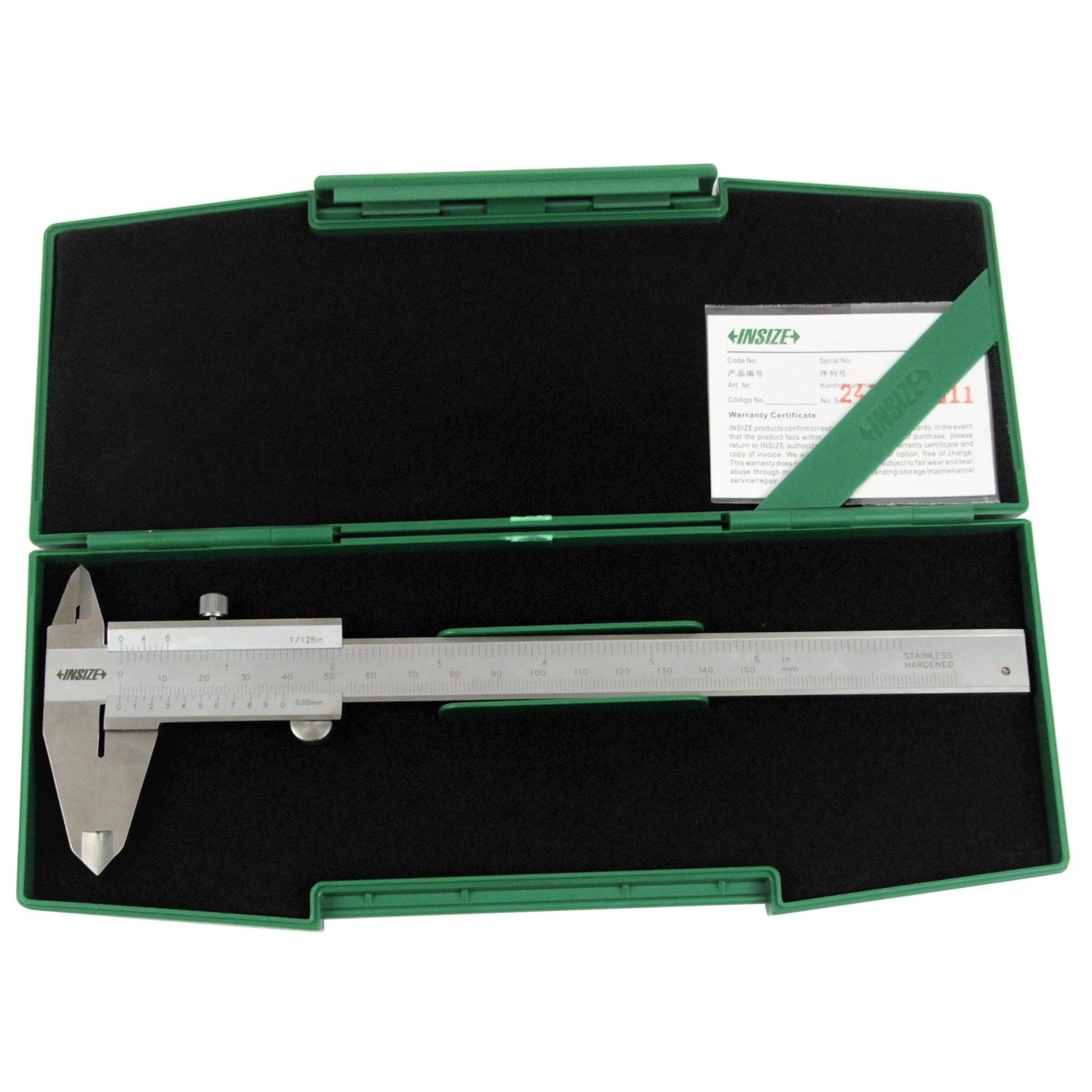 Insize Vernier Caliper 0-150mm/0-6" Range Series 1202-150 - Twin Eagle Imports