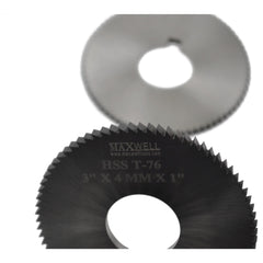 Maxwell HSS Slitting Saw 3" x 4mm x 1" Bore - Twin Eagle Imports
