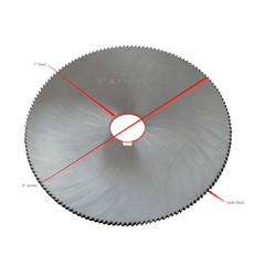 Maxwell HSS Slitting Saw 6" x 5mm x 1" Bore - Twin Eagle Imports