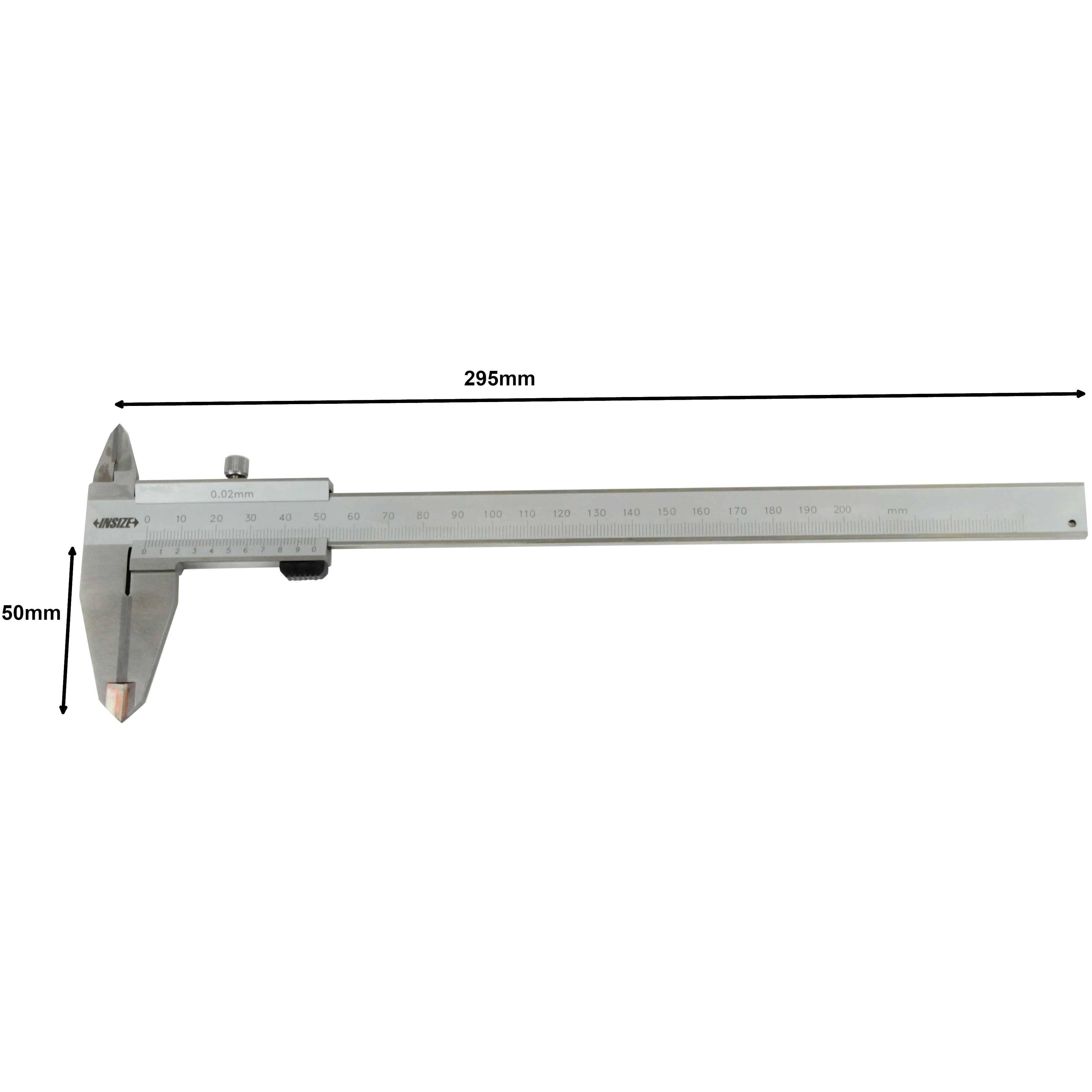 Insize Vernier Caliper 0-200mm x 0.02mm Range Series 1238-2001