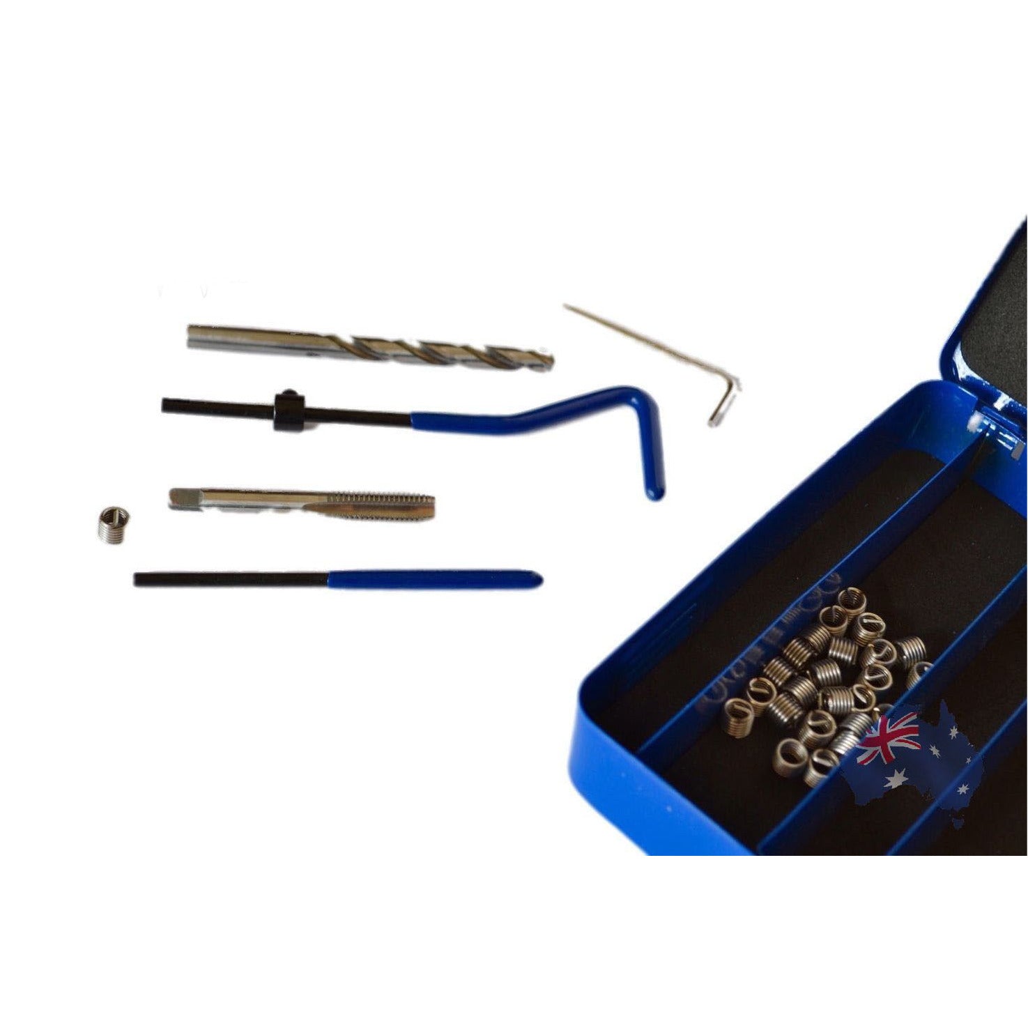 Helicoil Kit 1/4 - 20 thread repair insert tap set Workshop Tool Imperial 31Pc