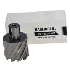 43x25 mm HSS Annular Broach Cutter ; Magnetic Drill. ; Rotabroach ; Universal Shank