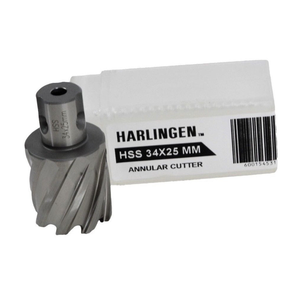 34x25 mm HSS Annular Broach Cutter ; Magnetic Drill. ; Rotabroach ; Universal Shank