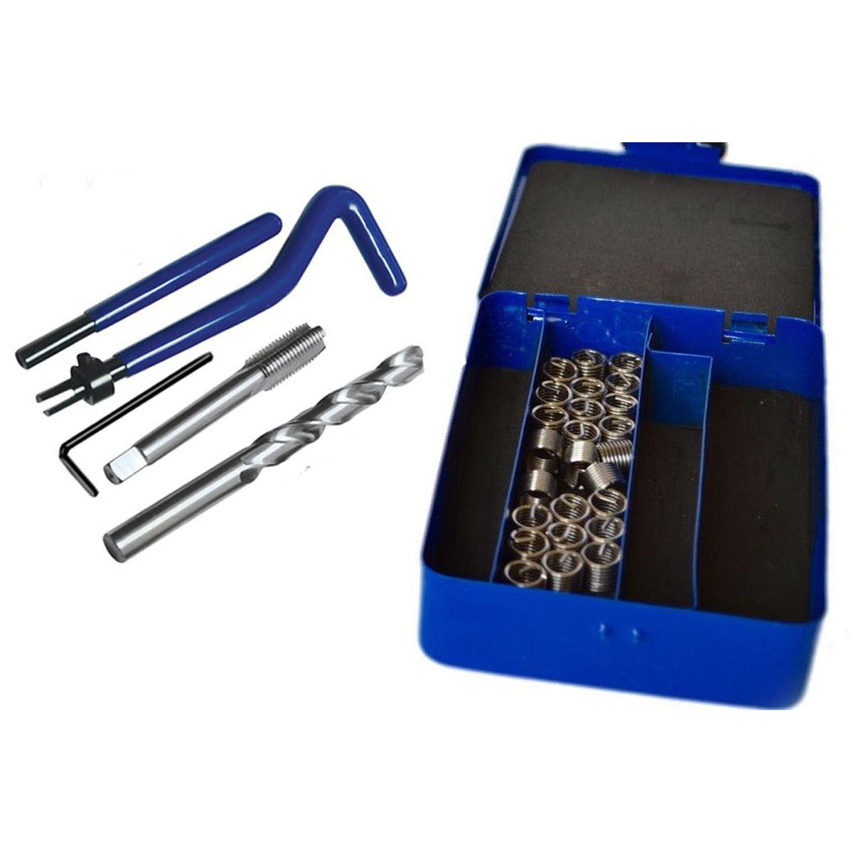 One Helicoil Kit M10 x 1.5 Thread Repair Inset Tool Set 31Pcs metric powercoil