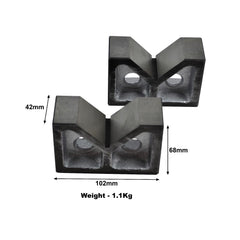 4" Cast Iron Angle V Blocks B4" Pair Set. Precision Tool. Machining Milling CNC