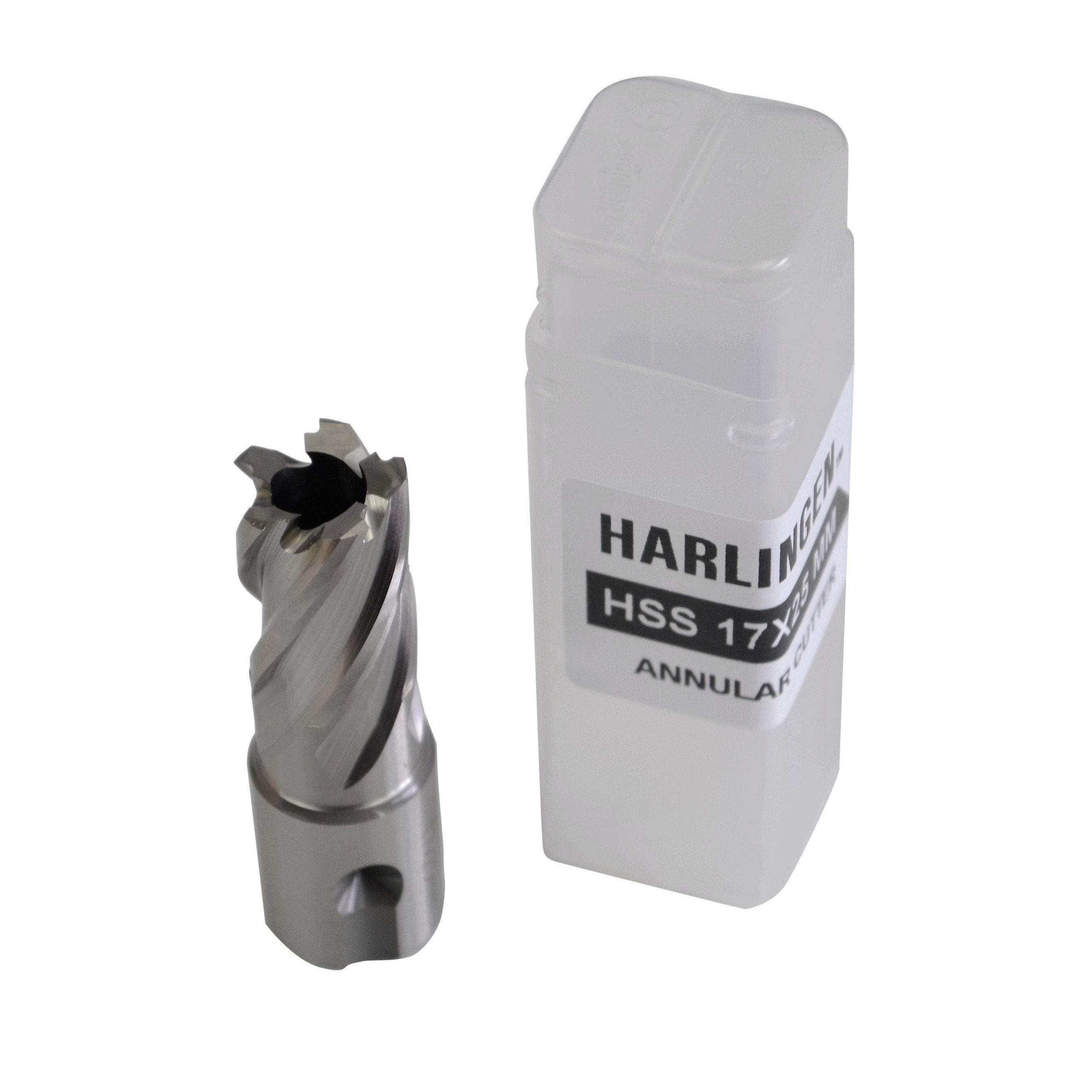 Twin Eagle Imports Annular Cutter 17 x 25mm D.O.C HSS Weldon Shank Annular Cutter