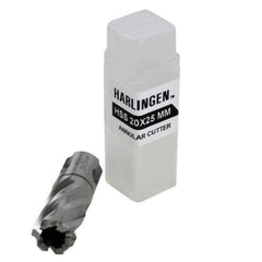 Twin Eagle Imports Annular Cutter 20 x 25mm D.O.C HSS Weldon Shank Annular Cutter