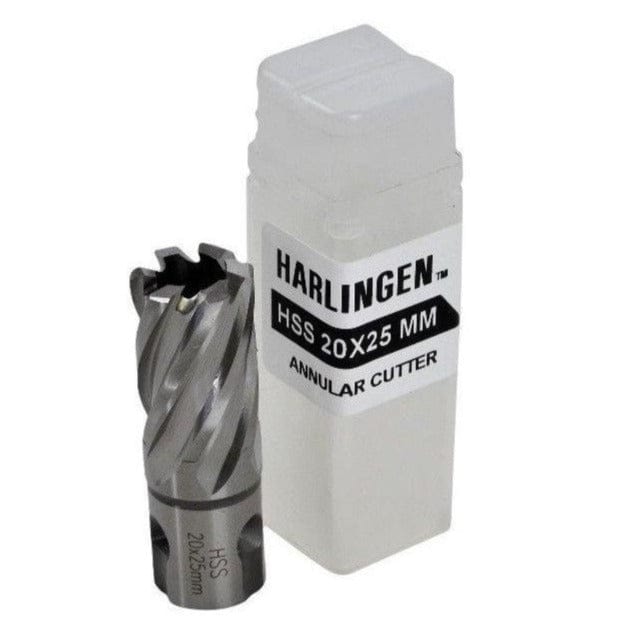 Twin Eagle Imports Annular Cutter 20 x 25mm D.O.C HSS Weldon Shank Annular Cutter