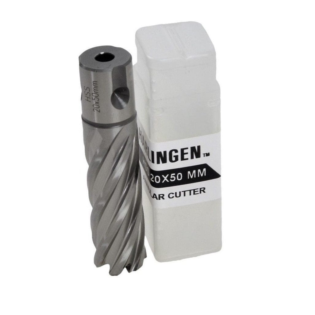 Twin Eagle Imports Annular Cutter 20 x 50mm D.O.C HSS Weldon Shank Annular Cutter