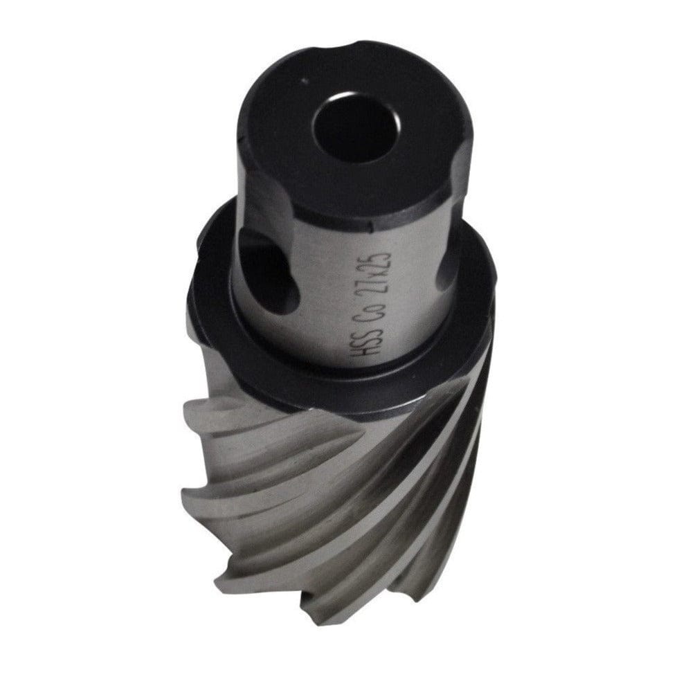 Twin Eagle Imports Annular Cutter 27 x 25mm D.O.C HSS Weldon Shank Annular Cutter