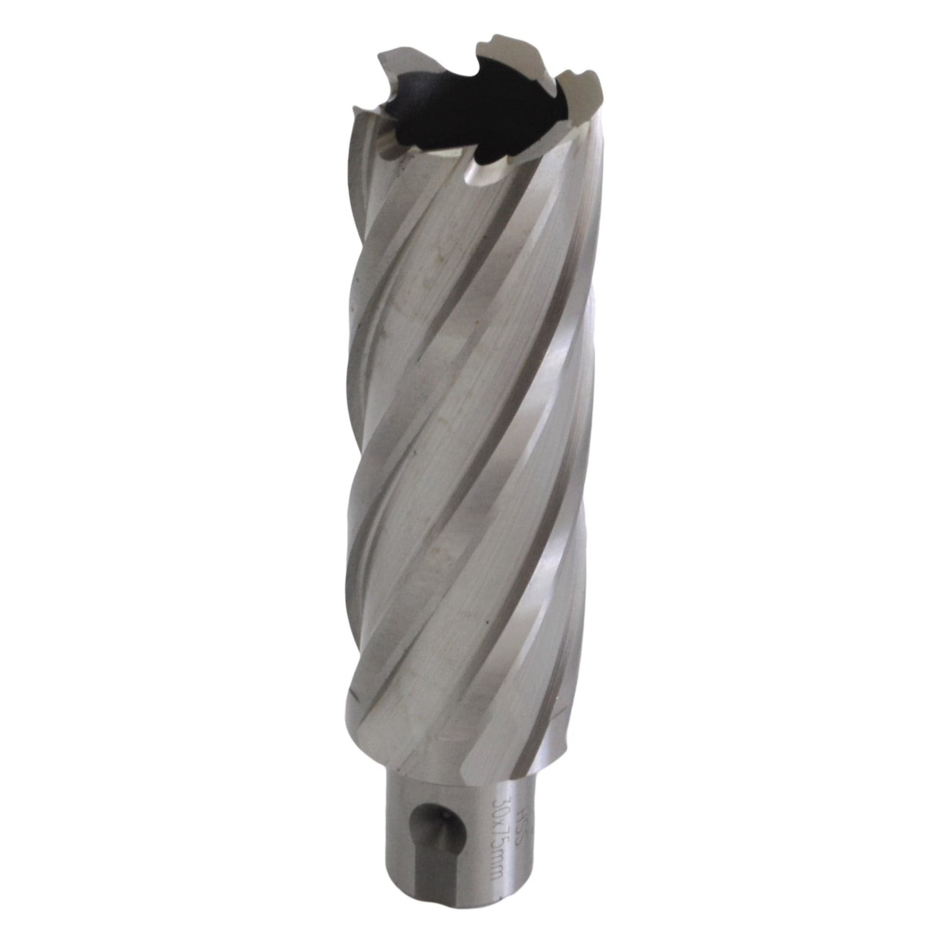 Twin Eagle Imports Annular Cutter 30 x 75mm D.O.C HSS Weldon Shank Annular Cutter