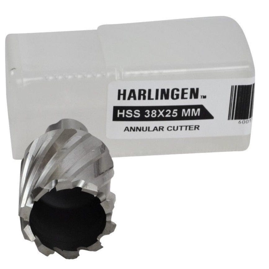 Twin Eagle Imports Annular Cutter 38 x 25mm D.O.C HSS Weldon Shank Annular Cutter