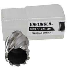 Twin Eagle Imports Annular Cutter 38 x 25mm D.O.C HSS Weldon Shank Annular Cutter