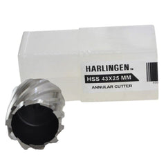 Twin Eagle Imports Annular Cutter 43 x 25mm D.O.C HSS Weldon Shank Annular Cutter