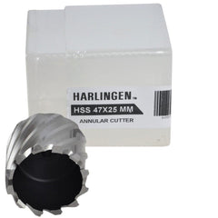 Twin Eagle Imports Annular Cutter 47 x 25mm D.O.C HSS Weldon Shank Annular Cutter