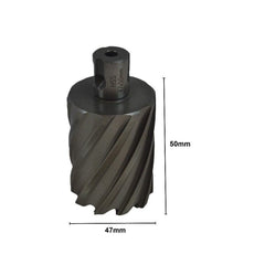 Twin Eagle Imports Annular Cutter 47 x 50mm D.O.C HSS Weldon Shank Annular Cutter