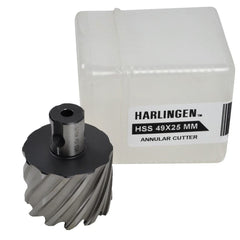 Twin Eagle Imports Annular Cutter 49 x 25mm D.O.C HSS Weldon Shank Annular Cutter