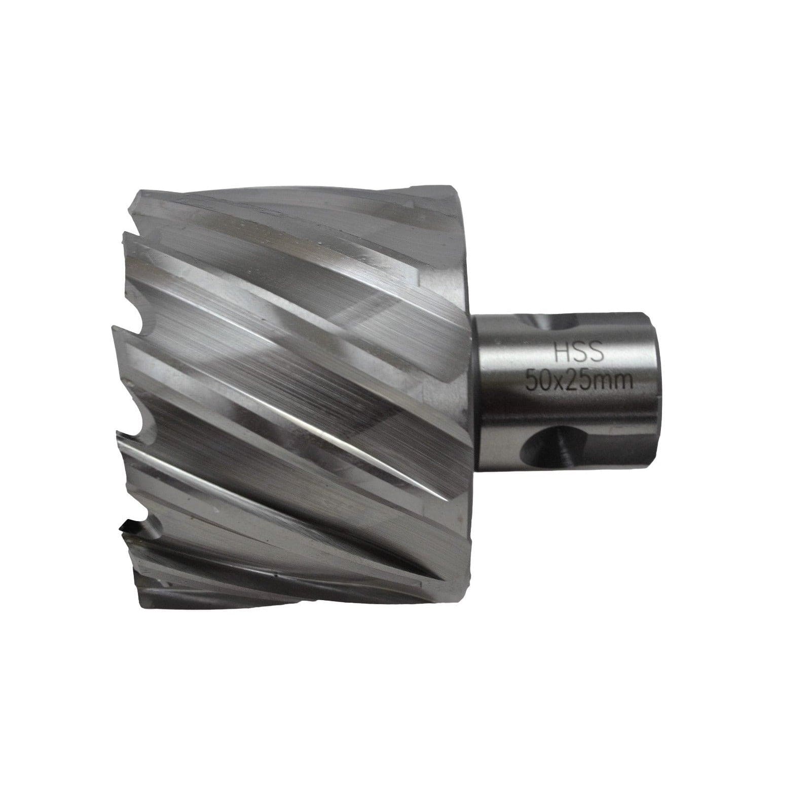 Twin Eagle Imports Annular Cutter 50 x 25mm D.O.C HSS Weldon Shank Annular Cutter