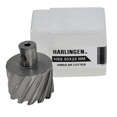 Twin Eagle Imports Annular Cutter 50 x 25mm D.O.C HSS Weldon Shank Annular Cutter
