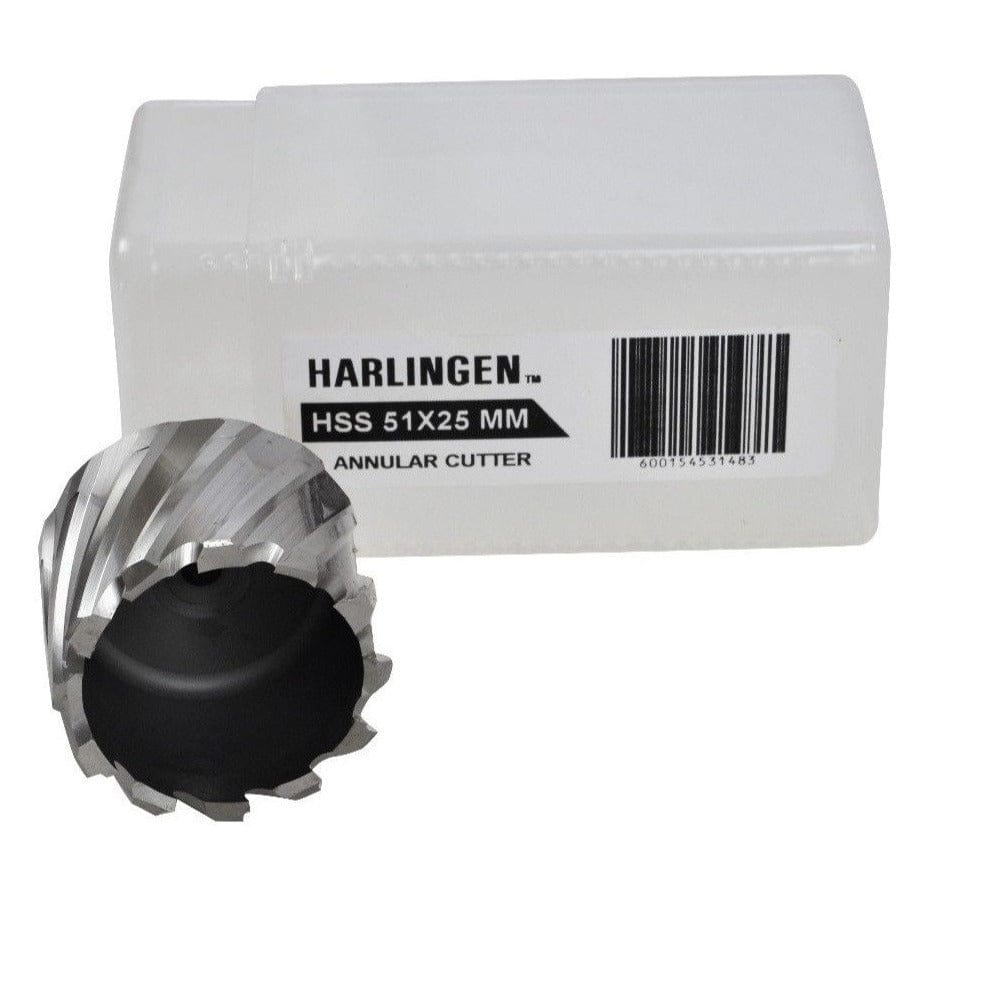 Twin Eagle Imports Annular Cutter 51 x 25mm D.O.C HSS Weldon Shank Annular Cutter