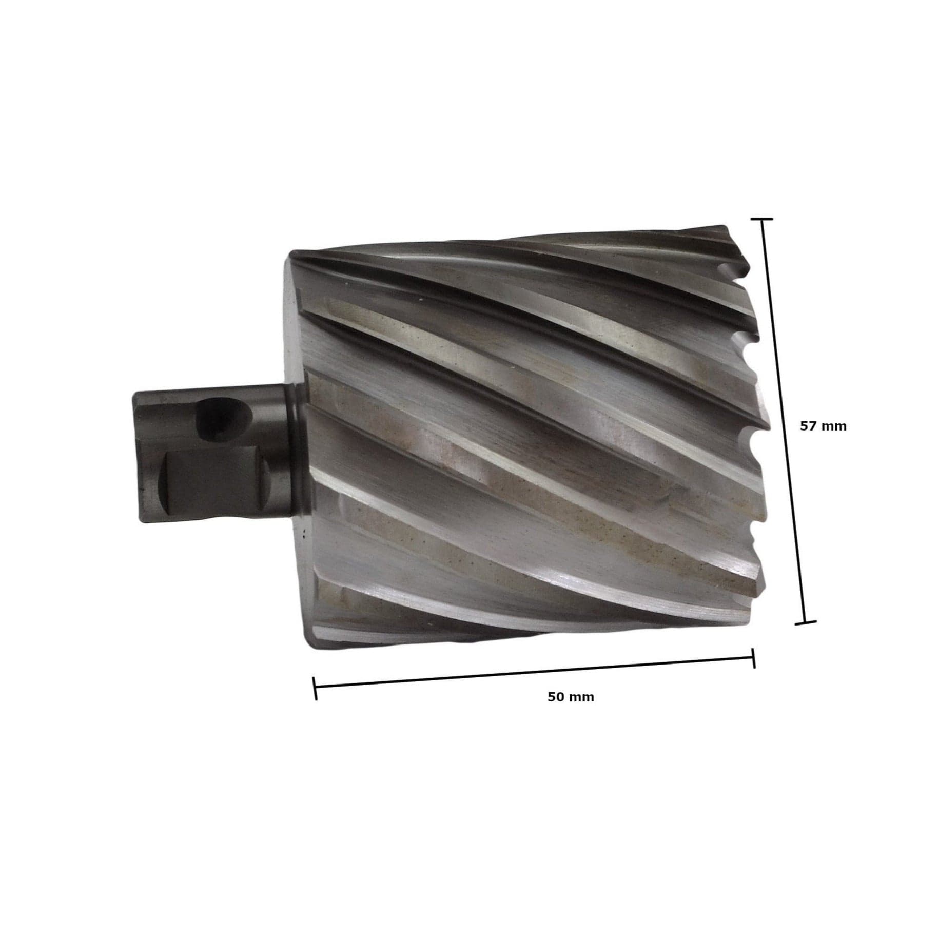 Twin Eagle Imports Annular Cutter 57 x 50mm D.O.C HSS Weldon Shank Annular Cutter