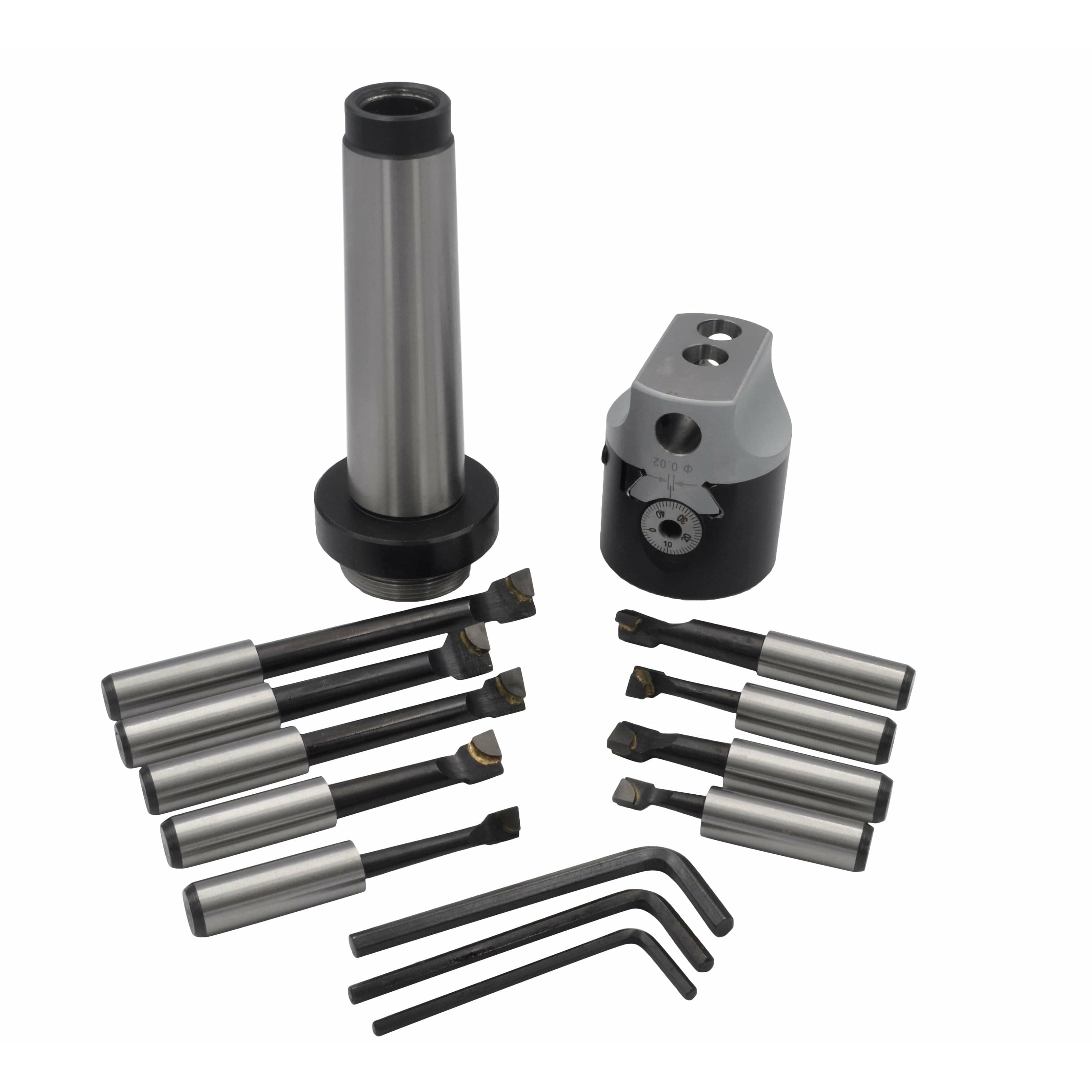 Twin Eagle Imports Boring Head Kit 50mm Boring Head Set MT4 M16 Drawbar Shank