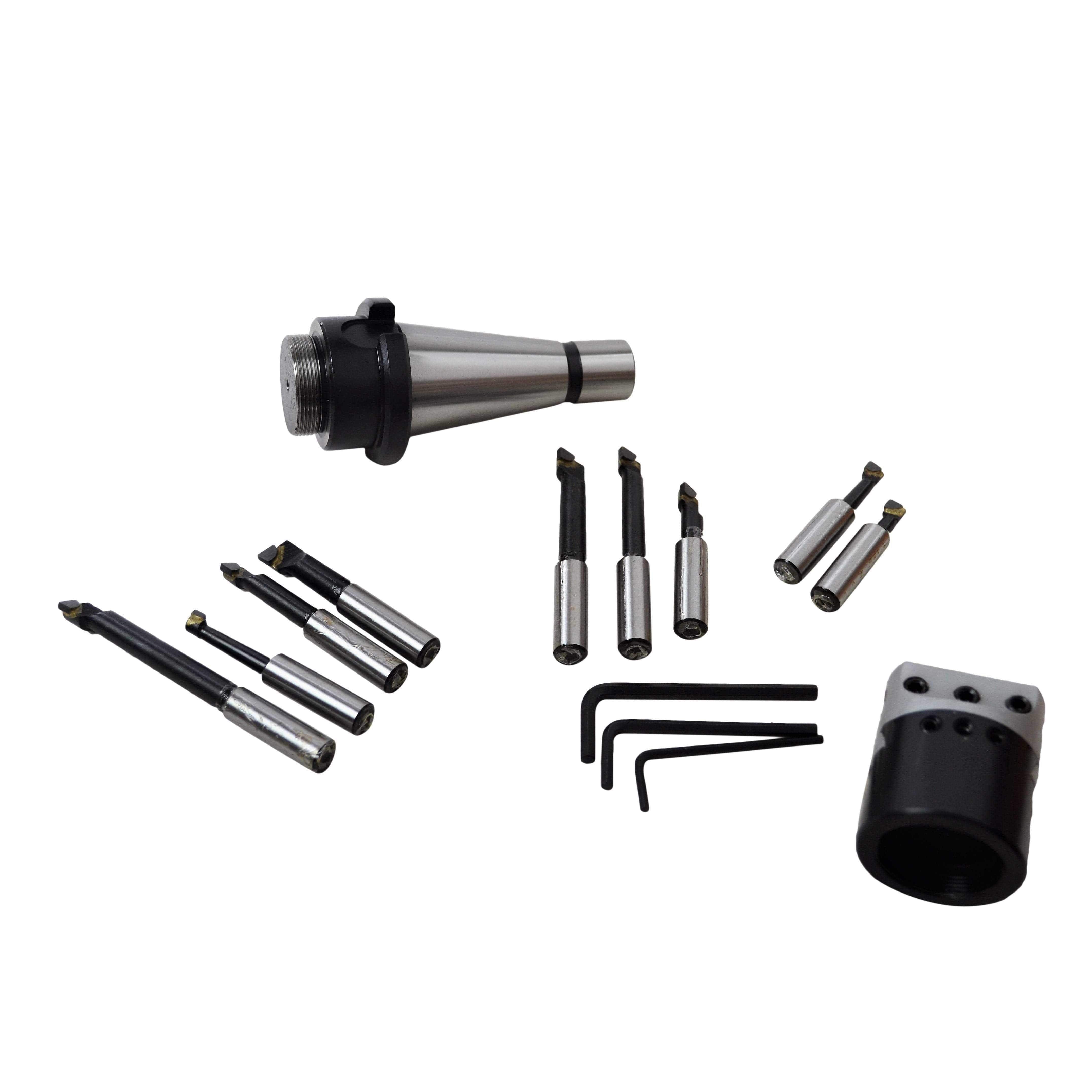 Twin Eagle Imports Boring Head Kit 50mm Boring Head Set NT40 M16 Drawbar Shank