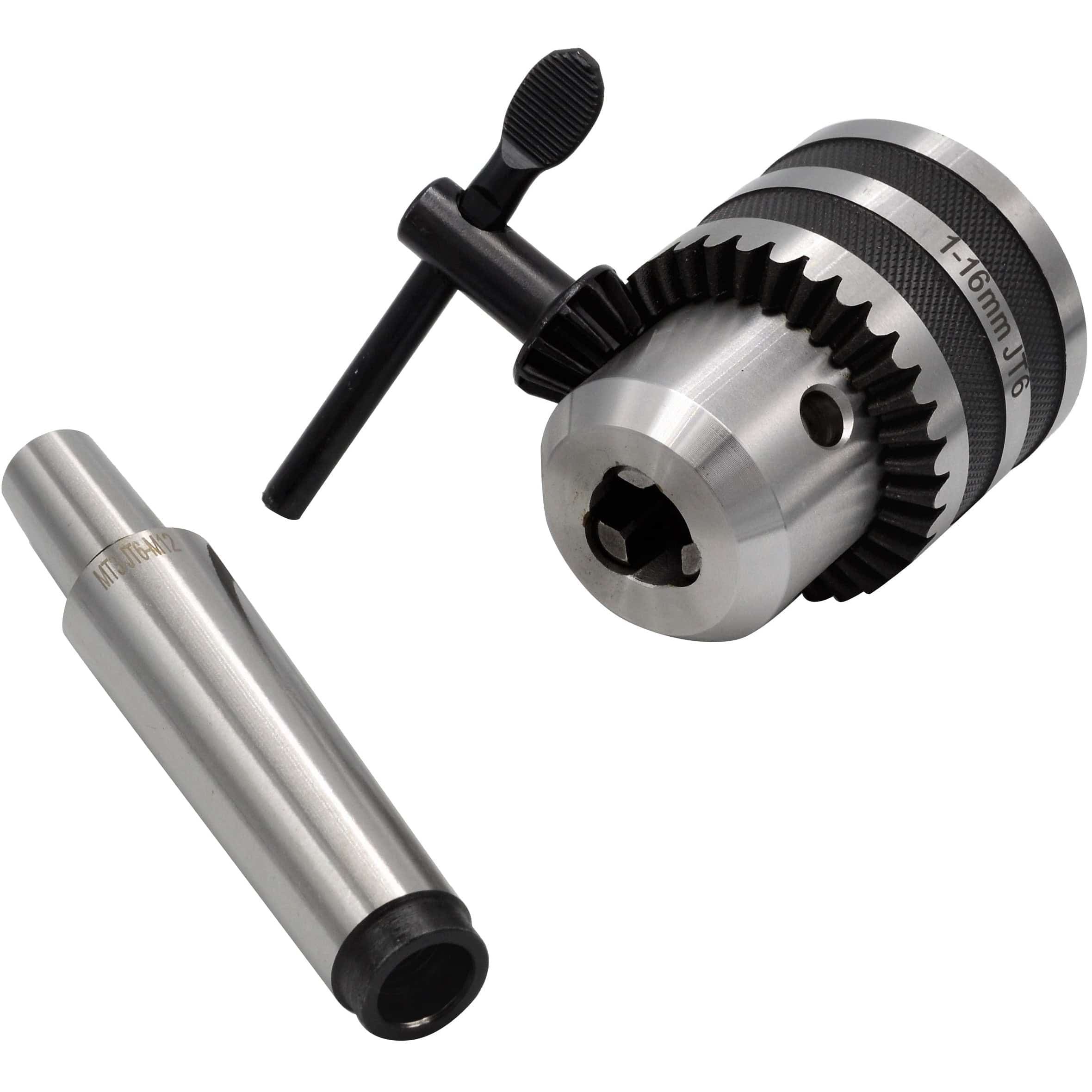 Twin Eagle Imports Chuck 1-16mm Key Drill Chuck includes JT6 MT3 Drawbar Arbor