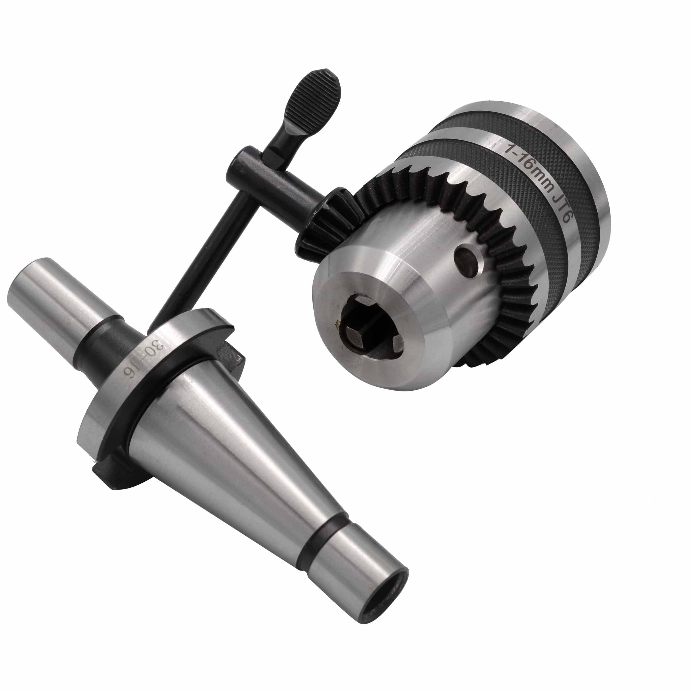 Twin Eagle Imports Chuck 1-16mm Key Drill Chuck includes JT6 NT30 Drawbar Arbor