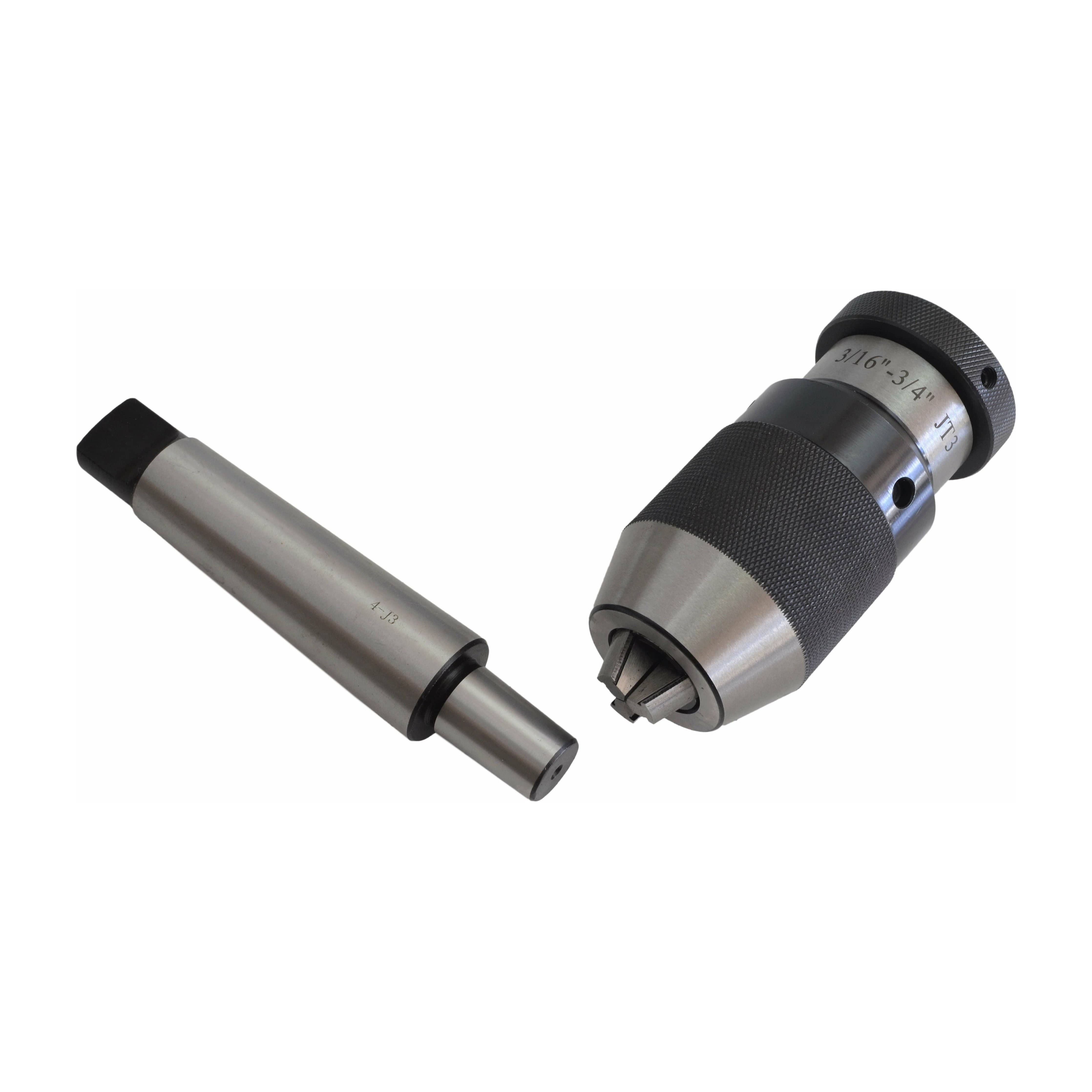 Twin Eagle Imports Chuck 3/16"-3/4" JT3 Keyless Drill Chuck MT4 Arbor with Tang B Series