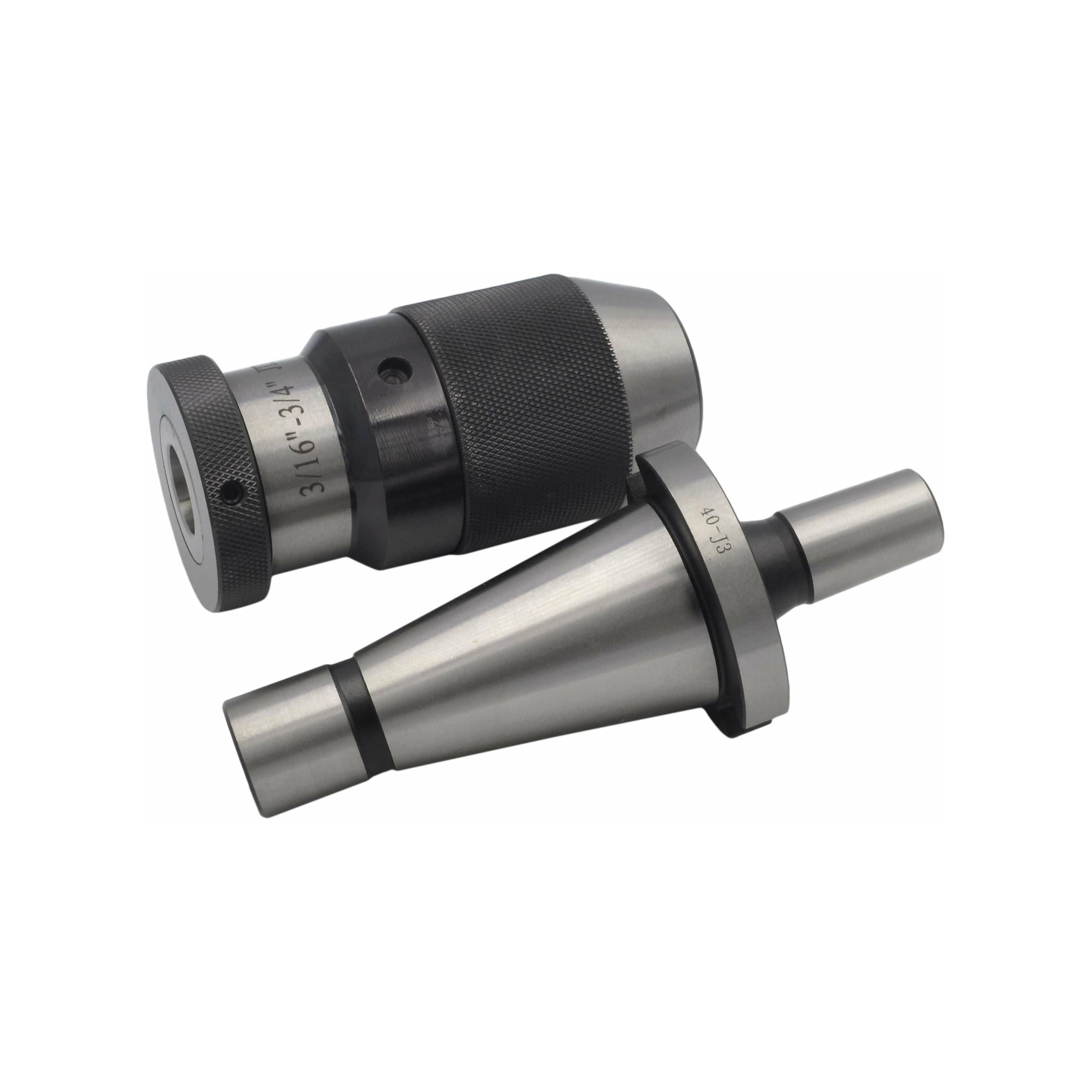 Twin Eagle Imports Chuck 3/16"-3/4" JT3 Keyless Drill Chuck NT40 Drawbar Arbor B Series