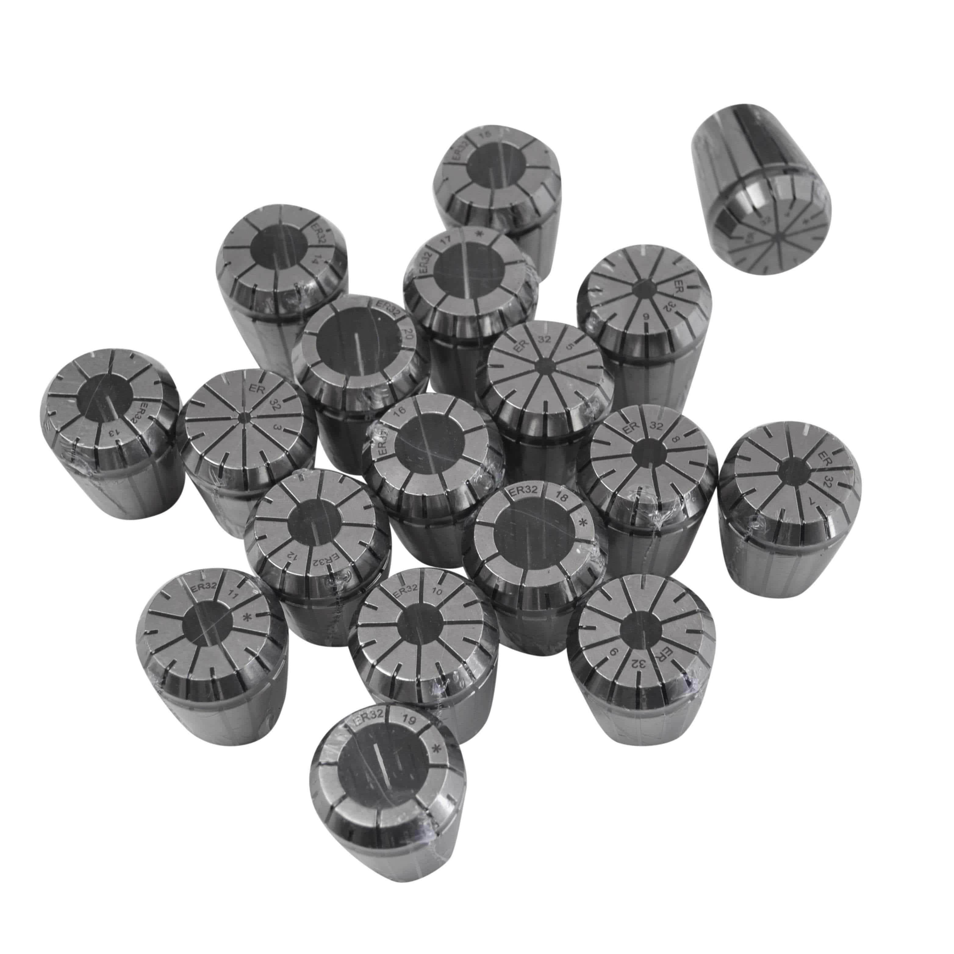 Twin Eagle Imports Collet Kit 18 Piece ER32 Collet Kit 2-20mm