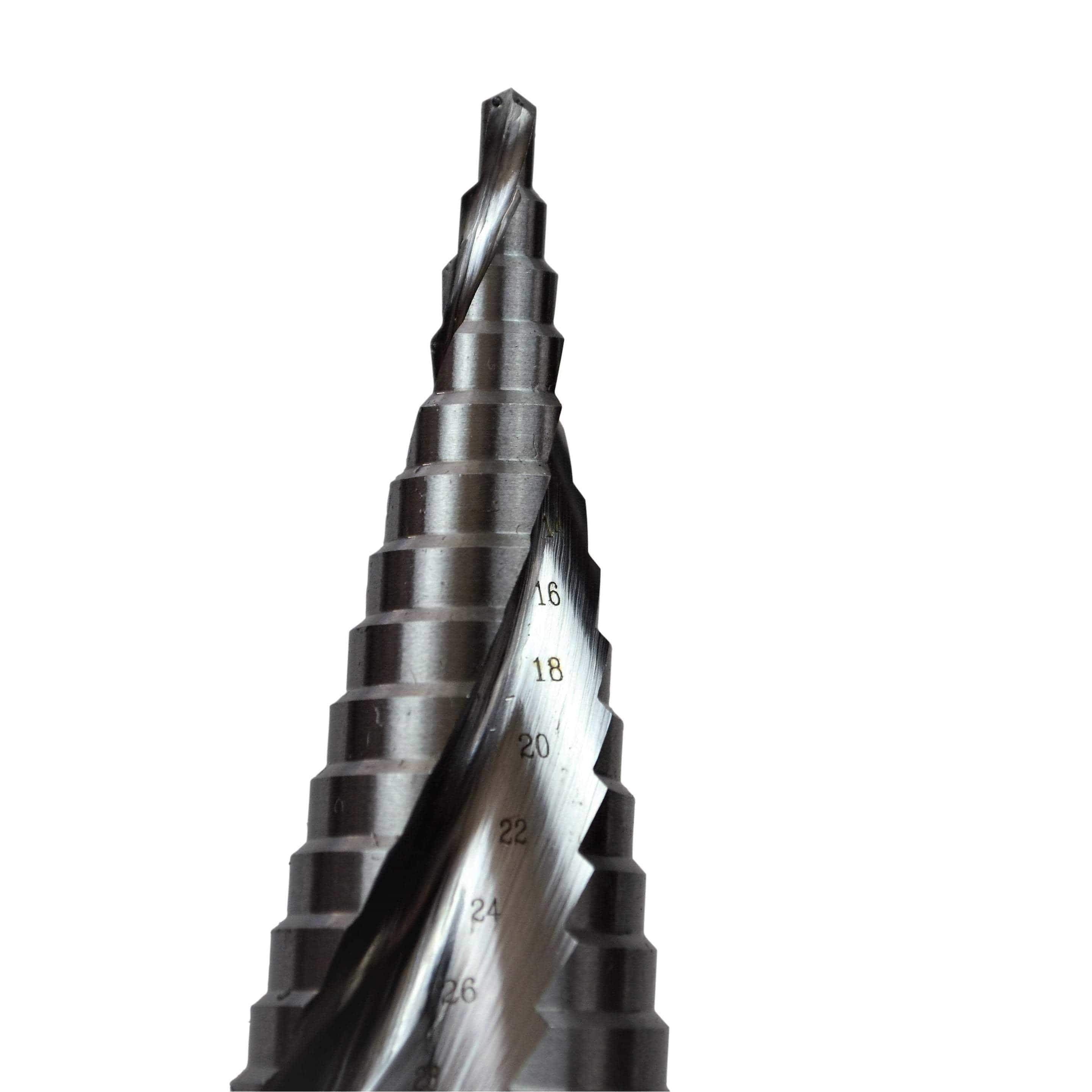 Twin Eagle Imports Drill Bits 3 Piece Spiral Flute Step Drill Set