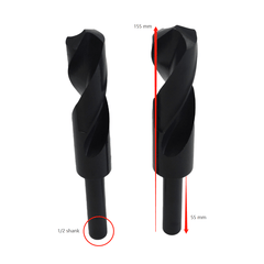 Twin Eagle Imports Drill Bits 5PC 1/2" REDUCED SHANK DRILL SET 9/16-1"