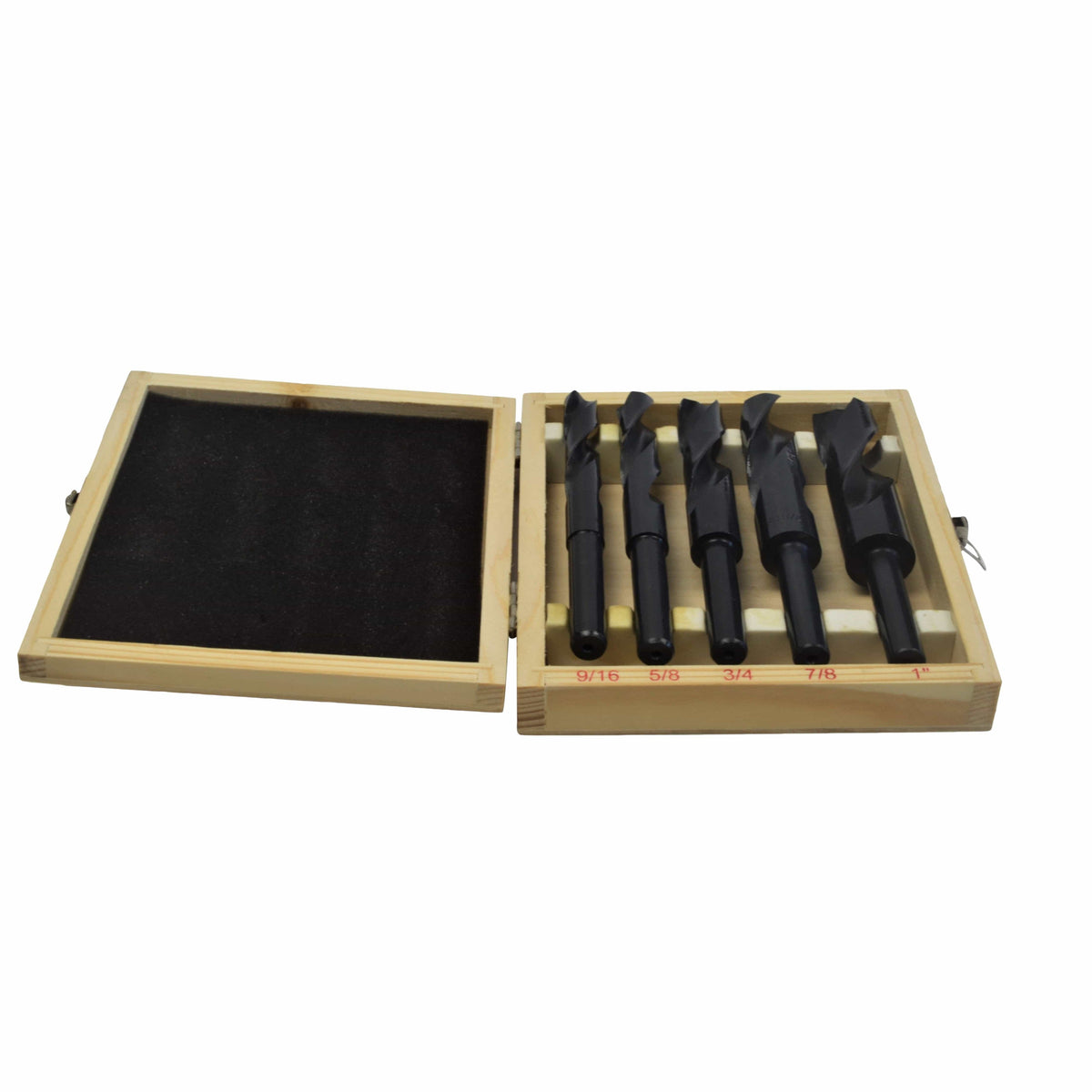 Twin Eagle Imports Drill Bits 5PC 1/2" REDUCED SHANK DRILL SET 9/16-1"