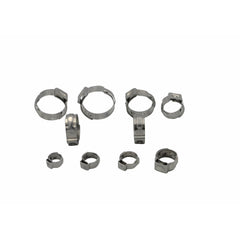 Twin Eagle Imports Grab Kits 100 Piece 304 Stainless Steel 14.5-17mm Ear Hose Clamp