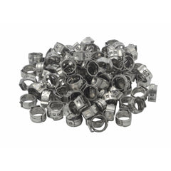 Twin Eagle Imports Grab Kits 100 Piece 304 Stainless Steel 9.6-11.3mm Ear Hose Clamp